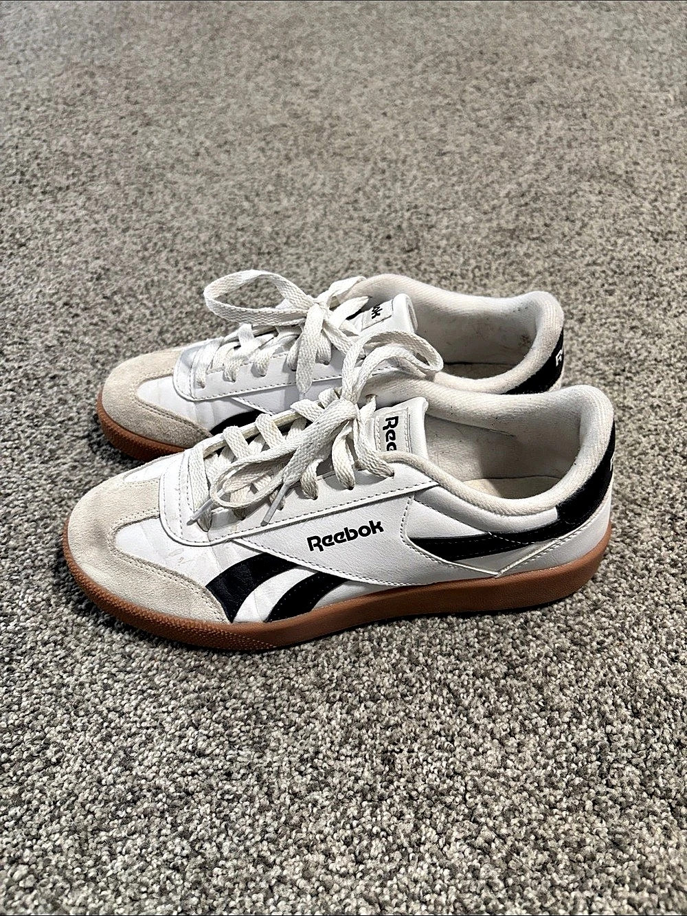Reebok Club C 85 Vintage White & Black Sneakers